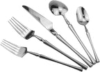Gugrida 20 piece Silver Flatware Set 304 Stainless Steel Fork Spoon Cutlery - Image 4