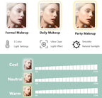 Travel Makeup Bag, with Mirror 3 Color Setting and Detachable 10x Magnifying - Image 5