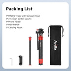 Avella Mini Carbon Fiber Camera Tripod MP20C, Portable Lightweight Tabletop - Image 8