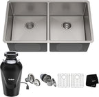 KRAUS Standart PRO™ 33-inch 16 Gauge Undermount 50/50 Double Bowl Stainless by KRAUS