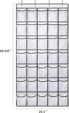 35 Pockets Over the Door Shoe Organizer, Hanging Shoe Organizer - Image 3