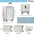 Yotako Clear PVC Suitcase Cover Protectors 30 Inch Luggage Cover Protectors - Image 6