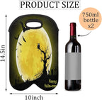 Vintage Sea Turtle 2 Bottle Wine Carrier Tote Bag Insulated Wine Bottles - Image 2