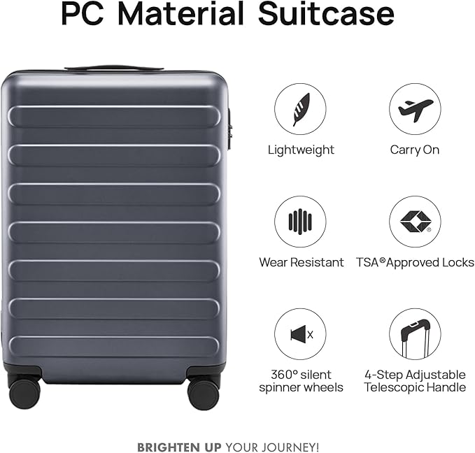 Carry on Luggage 22 X 14 X 9 Airline Approved, 20 Inch Luggage - Image 2