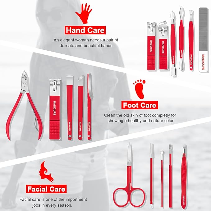 Manicure Set Professional Nail Clippers Pedicure Kit - Image 2