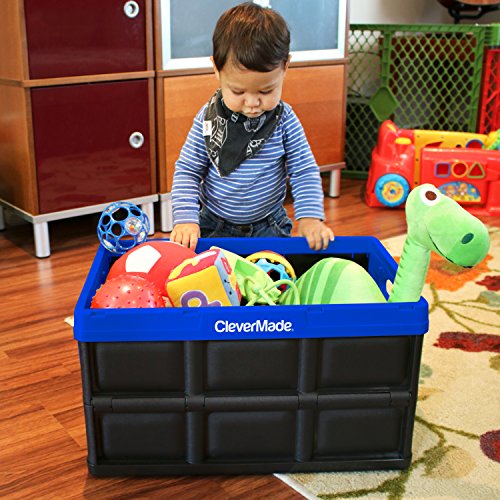 Collapsible Storage Bins (Royal Blue / 62l - 1 Pack)
