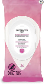 Summer's Eve Simply Sensitive Daily Gentle Feminine Wipes, Removes Odor by SummersEve