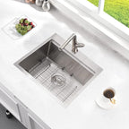 Bar Sink Drop In Workstation-Bokaiya 21x20 Small Drop In Kitchen Sink Stainless - Image 2