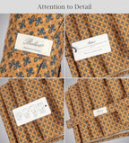 Folding Umbrella Real Wood Handle Pimlico Mustard Navy (Pimlico Mustard Navy)