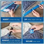 4 Pack Variety Vacuum Storage Bags for Comforters (Variety 4-Pack)