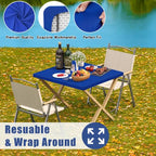 2 Pack Square Spandex Fitted Table Cloth (Blue / 36" x 36" (Square))