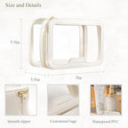 ROWNYEON Clear Makeup Case Toiletry Bag Multipurpose Travel Makeup Train Case - Image 5