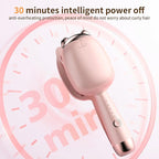 Crimper Hair Tool, Beach Waves Curling Wand,Ionic Hair Waver with 1.26 Inch Double Barrel for Women，Easy to Use，Four-Speed Adjustment and Automatic Power-Off,Pink