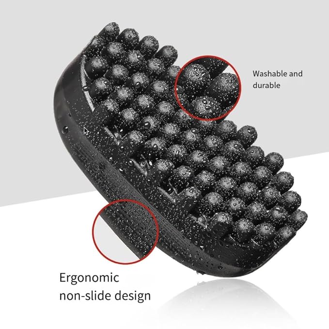 Luxury Twist Styler – Durable, Washable Comb Brush, a Premium Alternative to Hair Sponges for Afro, Curly, Coiled & 4C Hair, Ideal for Daily or Professional Use (Black)