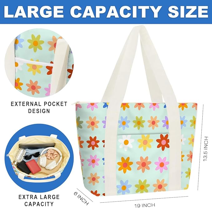 Beach Bags Wet Bag for Swimsuit Tote Bag for Friends Travel Gifts, Aloha Bags - Image 2