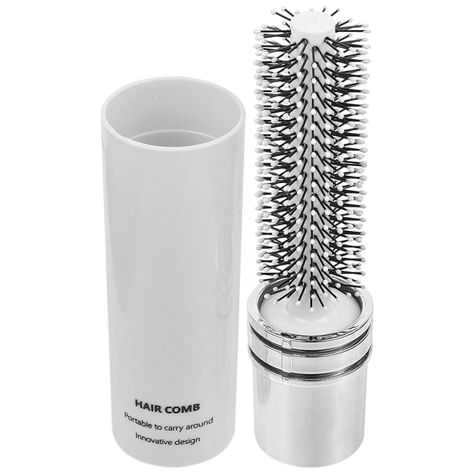 Luxshiny Portable Curly Hair Comb - Retractable Hair Brush for Travel & Hairdressing Mini Brush for Women Stylish Design Perfect for Straightening & Curling