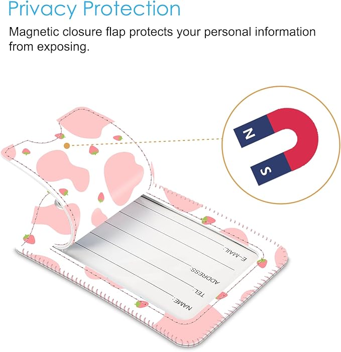 Fintie Luggage Tags, Privacy Cover ID Label - Image 2