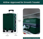 NOBL Travel Carry On Luggage, Noble Zipperless Aluminum Frame PC Hard Shell - Image 4