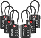 TSA Approved Luggage Locks, Travel Locks Which Also Work Great as Gym Locks by TRAVOCE