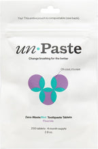 Unpaste Toothpaste Tablets, New Formula, Fluoride Mint, Xylitol Free, Plastic by UnpasteToothTabs