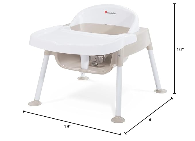 Foundations Secure Sitter 7" Feeding Chair, Stable “No Tip” Feet, 3-Point - Image 8