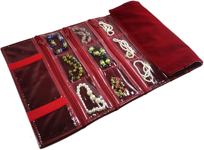 Travel Jewelry Roll Bag Portable Organizer Pouch - Image 2