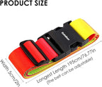 Adjustable Travel Luggage Strap Suitcase Belt Travel Bag Accessories 1.96 in W - Image 3