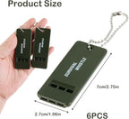 120 dB Emergency Whistles for Teachers, Flat Self Defense Safety Whistle - Image 3