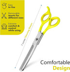 Laazar Dog thinning shears for dogs - Sharp Stainless Steel Blades with Colorful Handles, Safe and Easy-to-Use With Beautiful results, Long Lasting dog grooming thinning shears