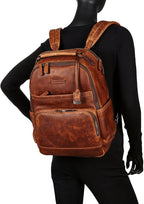 FRYE Logan Backpack Backpack Cognac Antique Pull Up One Size - Image 7