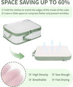 ECOHUB 6 Set Compression Packing Cubes, Lightweight Vacation Travel Essentials - Image 3
