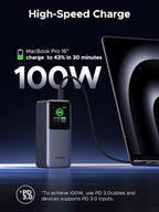 UGREEN Nexode Power Bank 20000mAh 130W Portable Charger 72Wh PD Fast Charging - Image 2