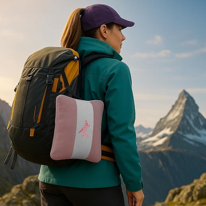 Melissa Large Travel Blanket and Inflatable Pillow Set - Image 6