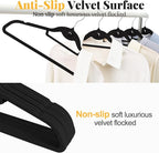 Velvet Felt Stackable Hangers 50 Pack, Non Slip, - Image 5