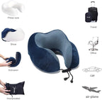 Travel Pillow, Best Memory Foam Neck Pillow Head Support Soft Pillow - Image 6