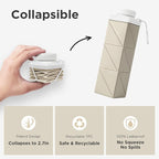 POMKAKA Collapsible Water Bottles 24.3oz, 2nd Generation Leakproof BPA-Free - Image 2
