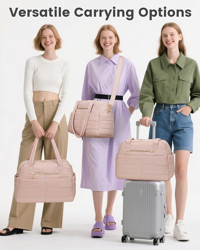 Travel Duffle Bag, Puffer Carry On Duffel Bag - Image 2