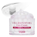 YADAH Collagen Hydra Core Cream – Capsule Filler Cream Moisturizer with 10 Types of Hyaluronic Acids, 1000ppm Low Molecular Collagen & Ceramide, Deep Hydration for Sensitive Skin, 1.76 oz
