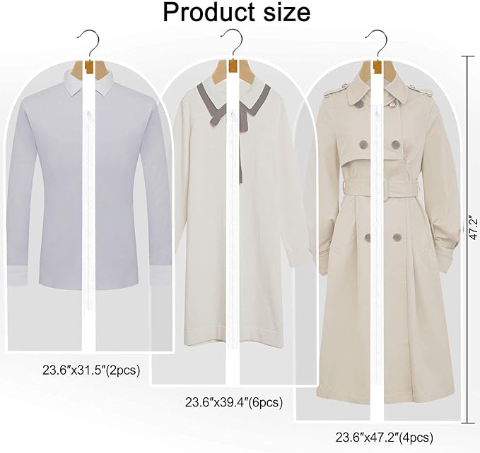 12 Pack Breathable Clothes Covers - Image 6