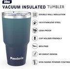 30 oz Tumbler Cup with Lids and Straws, 100% Leak-Proof, Cupholder Friendly - Image 5
