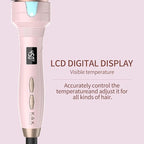 K&K 1 1/2 Inch Ceramic Tourmaline Ionic Heated Round Brush Curling Brush Creates Blowout Look -Creates Root Volume & Loose Curls Volume Curls Dual Voltage Hair Styling Tool (Pink, 1.5 Inch)