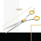 Sharf Gold Touch 440c Japanese Stainless Steal Pet Grooming Shear, 8.5 Inch Straight
