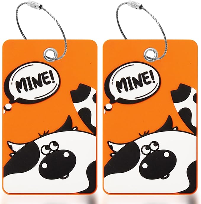 2PCS 2303 Bright Silicone Luggage tag by SIVEUMIL