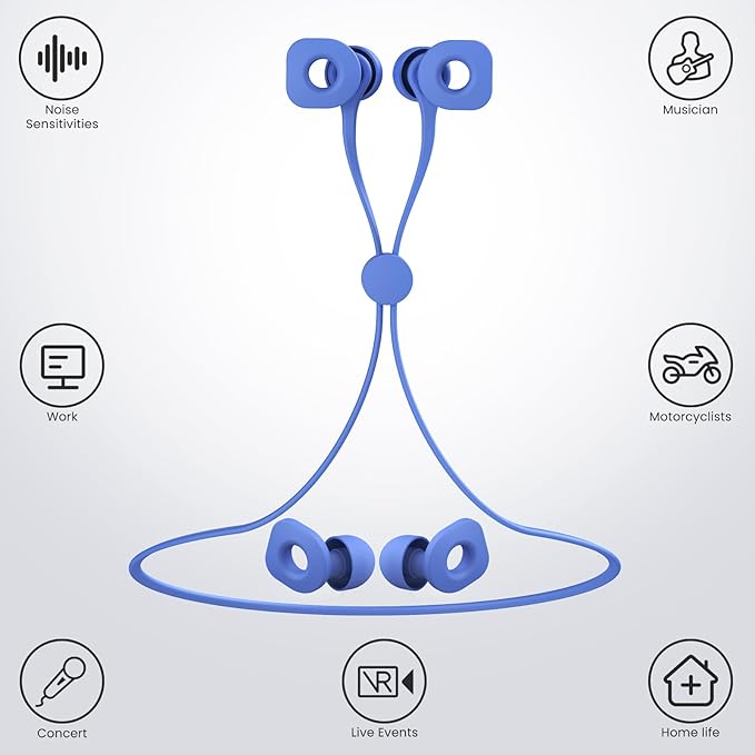 2 Pairs of Earplugs for Sleeping, Reusable Hearing Protection Earplugs - Image 2