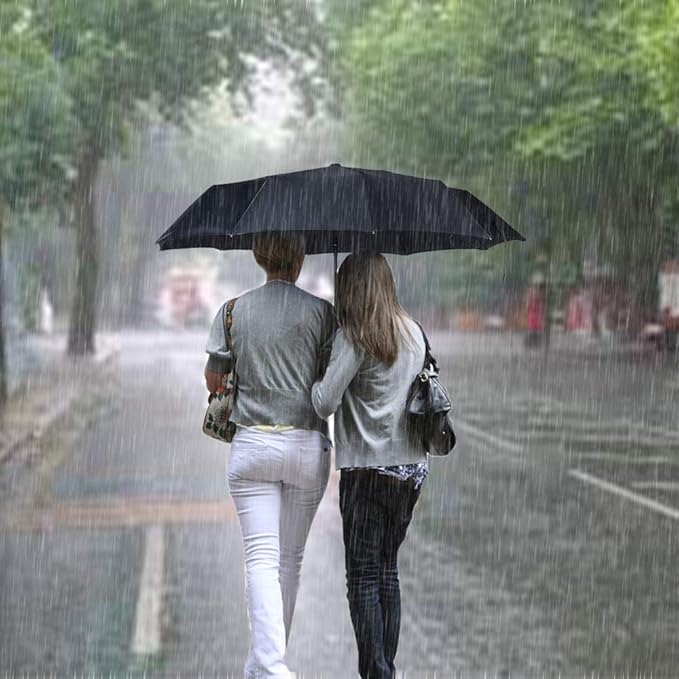 PFFY 2 Packs Travel Umbrella Windproof Auto Open & Close Collapsible Folding - Image 7