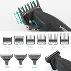VGR 640S3 Professional 3 in 1 Hair Cutting Kit, 9000RPM Hair Clippers for Men Professional Hair Trimmer & Foil Shavers Set, Cordless Mens Barber Combo for Home, for Him(Black)