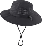 Home Prefer UPF 50+ Sun Hats for Men Women Foldable Wide Brim Fishing Hat Quick - Image 2