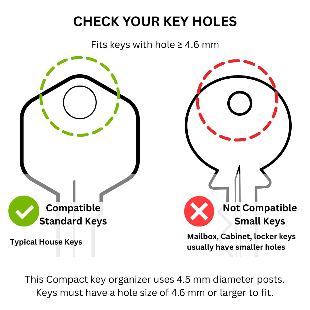 Compact Key Holder (Black)