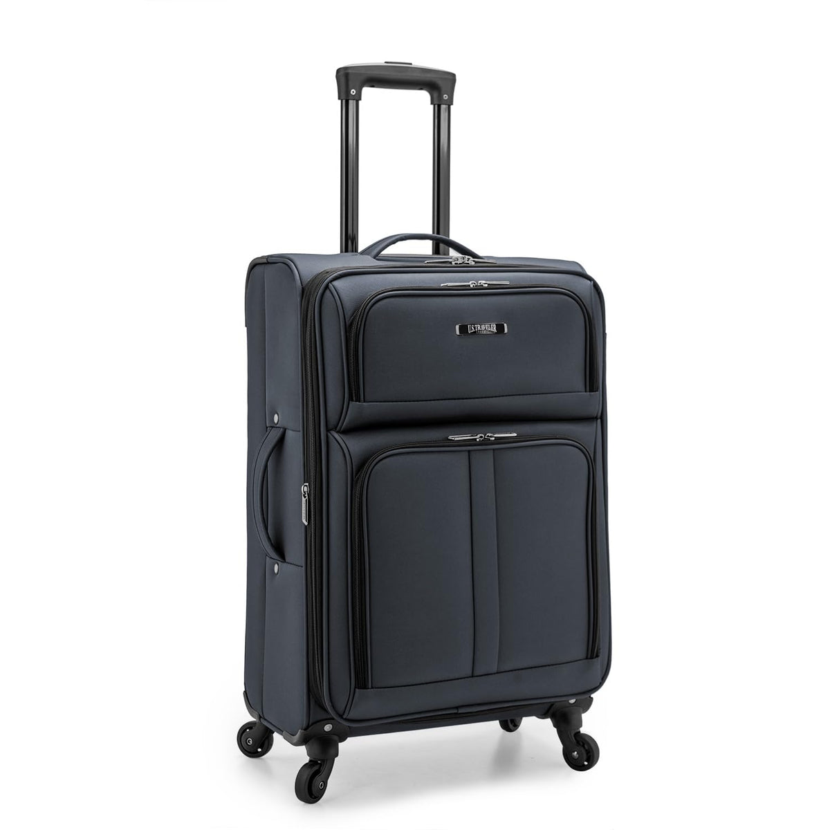 Anzio Softside Expandable Spinner Luggage (Dark Grey / 26-Inch Medium)