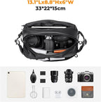 K&F Concept 2 in 1 Sling Bag Everyday Shoulder Bag & Multifunction Photography - Image 2